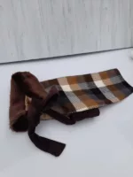 Manteau chien carreaux marron